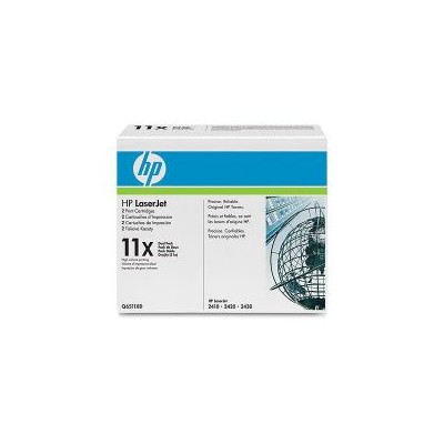 Toner HP LaserJet 11X Pack 2 Negro 12000 pág (Q6511XD)