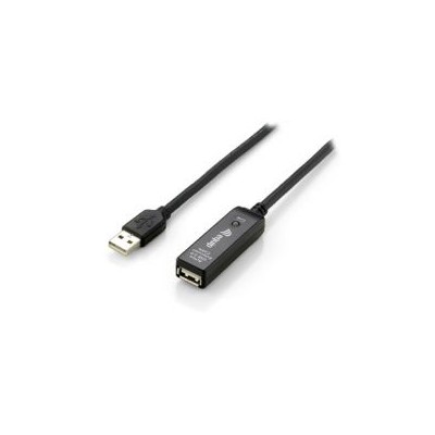 Cable EQUIP USB-A/M a USB-A/H 10m Negro (EQ133310)