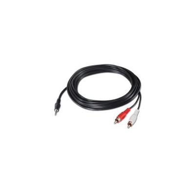 Nanocable Audio 3.5mm/M a 2xRCA/M 5m Negro (10.24.0305)