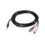 Nanocable Audio 3.5mm/M a 2xRCA/M 5m Negro (10.24.0305)