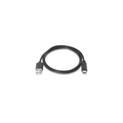 Nanocable USB-A/M a USB-C/M 0.5m Negro (10.01.2100)