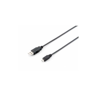 Cable EQUIP USB-A/M a mUSB-B/M 1m Negro (EQ128594)