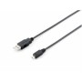 Cable EQUIP USB-A/M a mUSB-B/M 1m Negro (EQ128594)