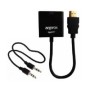 Adaptador Approx HDMI/M a VGA/H + 3.5mm Negro (APPC17)