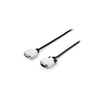 Cable EQUIP VGA/M a VGA/H 10m Plata/Negro (EQ118854)