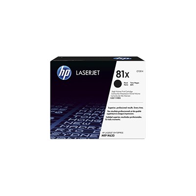 Toner HP LaserJet 81X Negro 25000 páginas (CF281X)