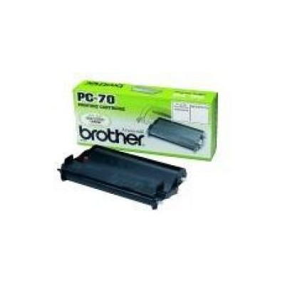 Cartucho y Bobina BROTHER FAX 140 páginas Negro (PC-70)