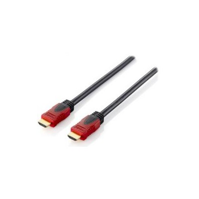 Cable EQUIP HDMI A/M a HDMI A/M 2m Negro/Rojo(EQ119342)