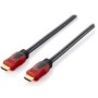 Cable EQUIP HDMI A/M a HDMI A/M 2m Negro/Rojo(EQ119342)