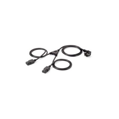 Cable EQUIP Schuko/M a 2xC13/H 1,8m Negro (EQ112220)