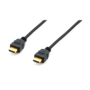 Cable EQUIP HDMI A/M a HDMI A/M 3m Negro (EQ119351)