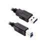 Cable de datos A-B Qi 1.5m USB 3.0 (50722)