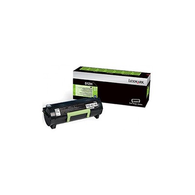 Toner Lexmark Laser 512H Negro 5000 páginas (51F2H00)