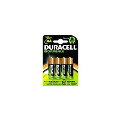 Pack 4 Pilas Duracell AA Recargables NiMH 1.2V (HR6-B)