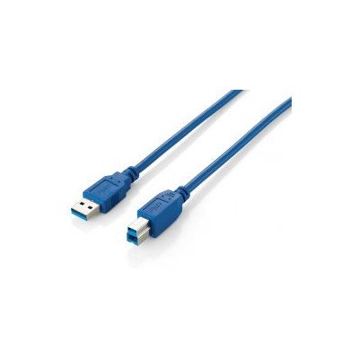 Cable EQUIP USB-A/M a USB-B/M 3m Azul (EQ128293)