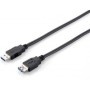 Cable EQUIP USB-A/M a USB-A/H 3m Negro (EQ128399)