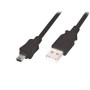 Cable EQUIP USB-A/M a MiniUSB-B/M 1.8m Negro (EQ128521)