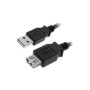 Nanocable USB-A/M a USB-A/H 1m Negro (10.01.0202-BK)