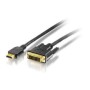 Cable EQUIP HDMI/M a DVI-D/M 2m Negro (EQ119322)