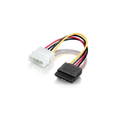 Cable Alimentación EQUIP Molex (4-pin) a SATA(EQ112050)