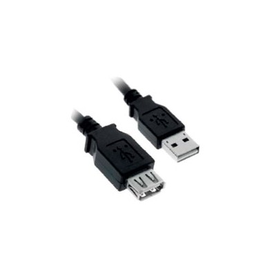 Nanocable USB-A/M a USB-A/H 1.8m Negro (10.01.0203-BK)