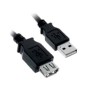 Nanocable USB-A/M a USB-A/H 1.8m Negro (10.01.0203-BK)