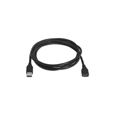 Nanocable USB-A/M a USB-A/H 3m Negro (10.01.0903-BK)