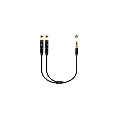 Nanocable Audio 3.5mm/M a 2x3.5mm/H 30cm (10.24.1202)