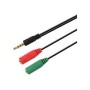 Cable AISENS Jack 3.5mm/M a 2xJack 3.5mm/H (A128-0354)