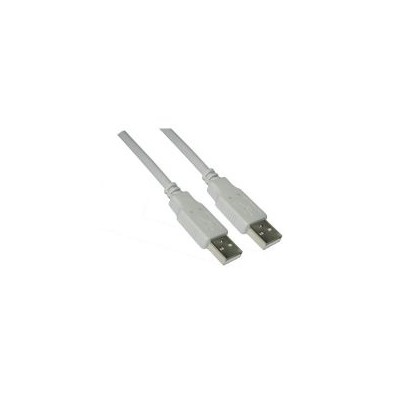 Nanocable USB-A/M a USB-A/M 2m Gris (10.01.0303)