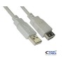 Nanocable USB-A/M a USB-A/H 3m Beige (10.01.0204)