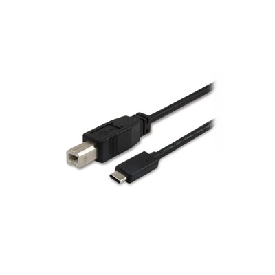 Cable EQUIP USB-B/M a USB-C/M 1m Negro (EQ12888207)