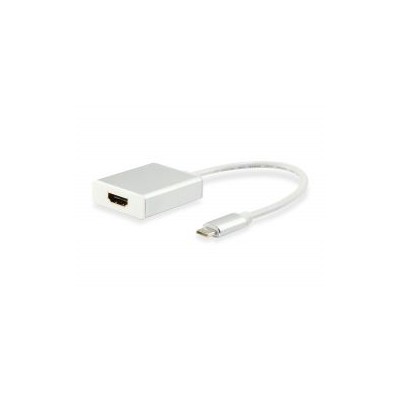 Cable EQUIP USB-C/M a HDMI/H 15cm Blanco (EQ133452)