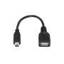 Nanocable MiniUSB-B/M a USB-A/H 15cm Negro (10.01.3800)