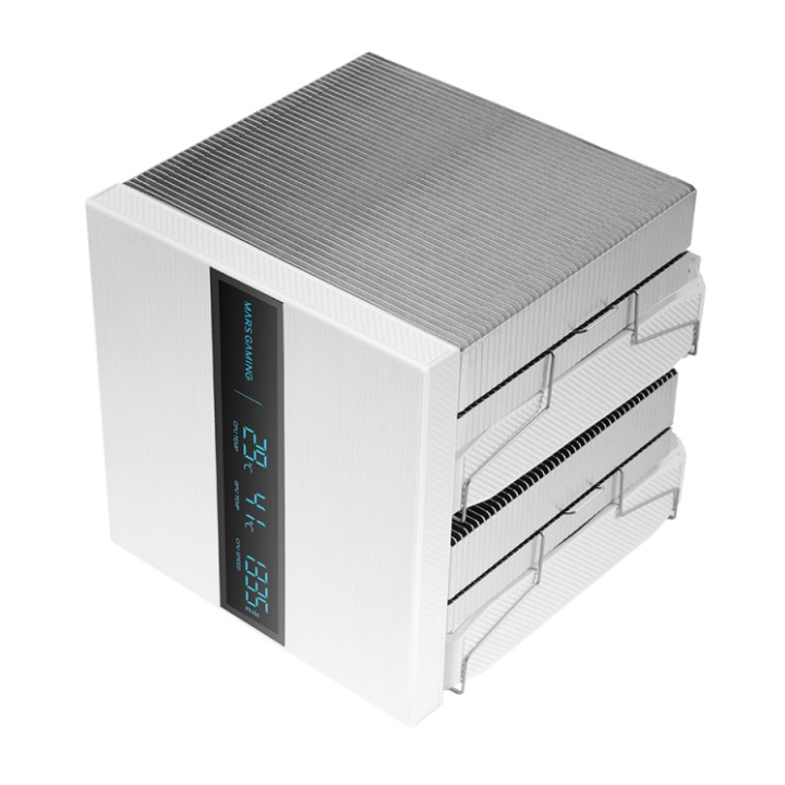Ventilador Mars Gaming 2x120mm Blanco (MCPULCDPROW)