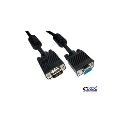 Nanocable VGA/M a VGA/H 10m Negro (10.15.0210)