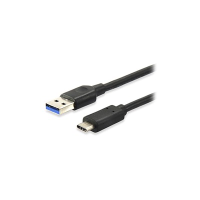 Cable EQUIP USB-A/M a USB-C/M 0.5m Negro (EQ128345)