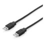 Cable EQUIP USB-A/M a USB-A/M 1.8m Negro (EQ128870)