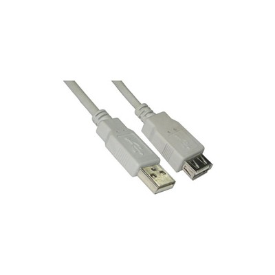 Nanocable USB-A/M a USB-A/H 1m Beige (10.01.0202)