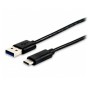 Cable EQUIP USB-A/M a USB-C/M 1m Negro (EQ12834107)