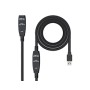 Nanocable USB-A/M a USB-A/H 10m Negro (10.01.0312)