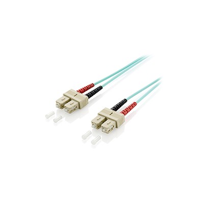 Fibra Óptica EQUIP SC/M a SC/M 1m Turquesa (EQ255321)