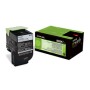 Toner Lexmark Laser 802K Negro 1000 páginas (80C20K0)