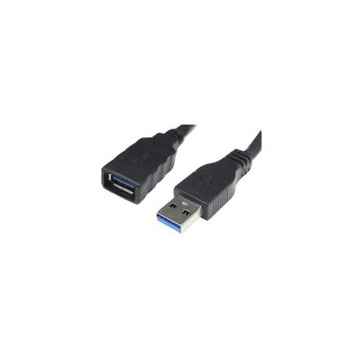 Nanocable USB-A/M a USB-A/H 2m Negro (10.01.0902-BK)