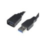 Nanocable USB-A/M a USB-A/H 2m Negro (10.01.0902-BK)