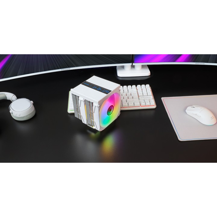 Ventilador Mars Gaming 2x120mm Blanco (MCPULCDPROW)