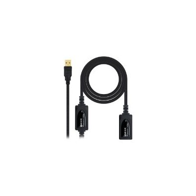 Nanocable USB-A/M a USB-A/H 15m Negro (10.01.0213)