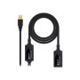 Nanocable USB-A/M a USB-A/H 15m Negro (10.01.0213)