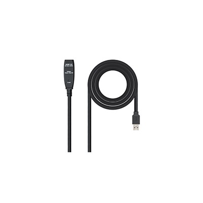 Nanocable USB-A/M a USB-A/H 5m Negro (10.01.0311)