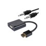 Nanocable HDMI a VGA+Audio 10cm+1.0m (10.16.2001-BK)